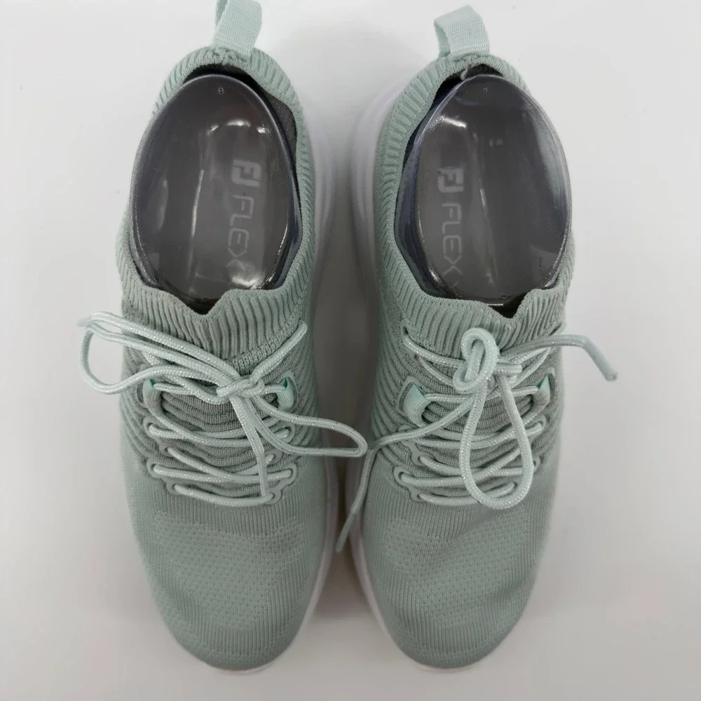 FootJoy Flex XP Womens Sage Green Spikeless Golf Shoes Size 5.5 M